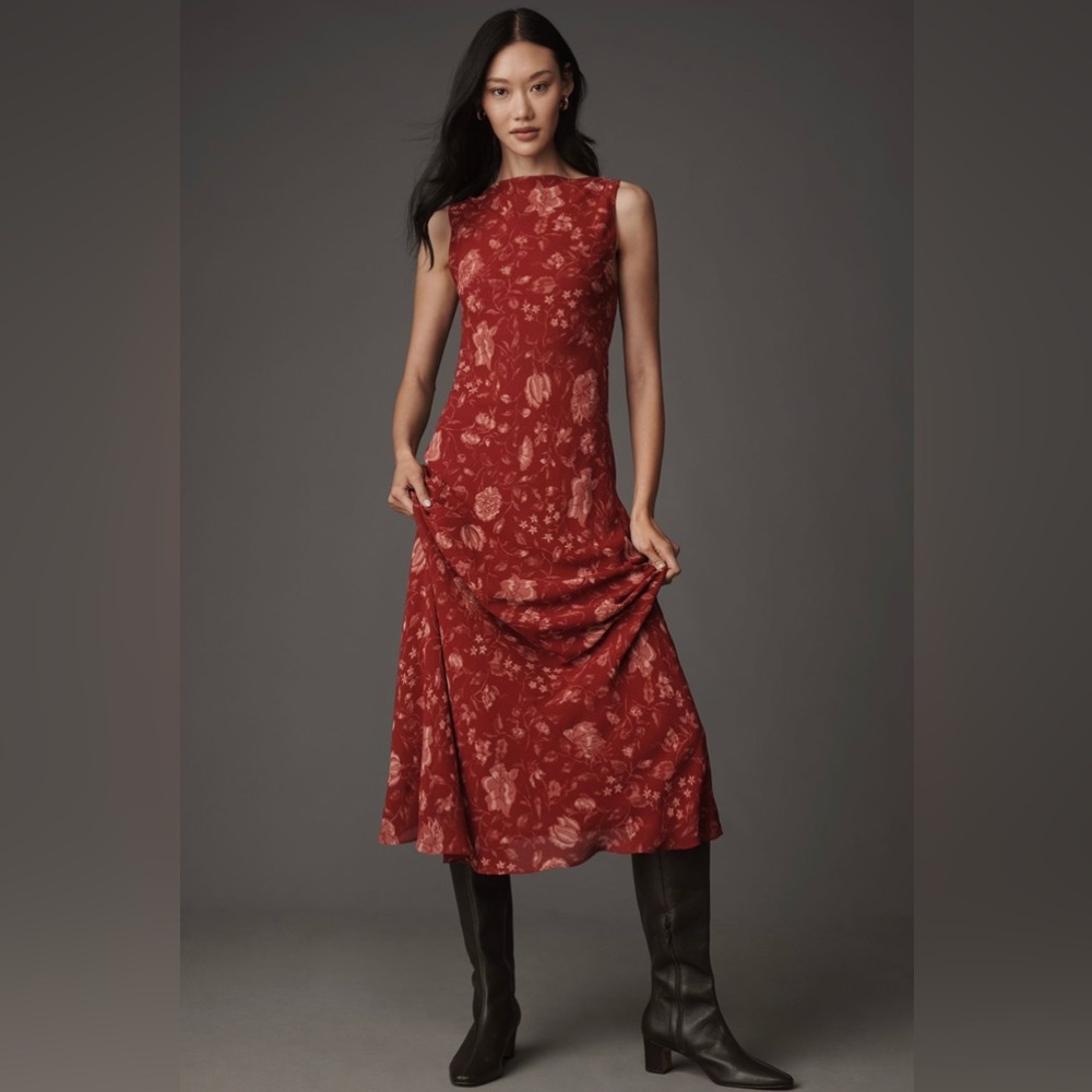 Reformation Prescott Boat-Neck Maxi Dress
